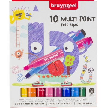 bruynzeel® Fixy ZIG-ZAG - sada 10 ks.