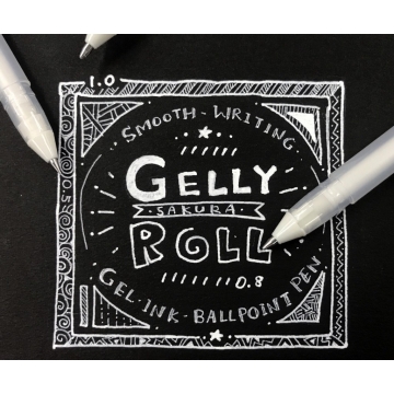 Sakura® Gelly Roll® White / Gelové pero Bílé 08 - 0.4 mm 